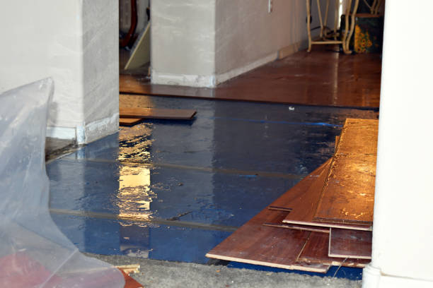 Professional Sewage Cleanup technician working in Bow, NH